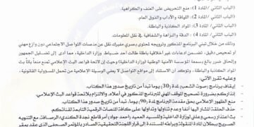 هيئة الاعلام توقف برنامجا تلفزيونيا لـ30 يوما